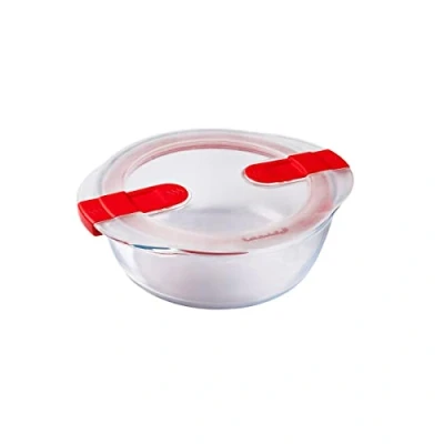 Imagen de Pyrex RECIP Red C/T 1,1L 20X18X7 Cook&amp;Heat PX, 1.1 litros, Vidrio borosilicato, Multicolor