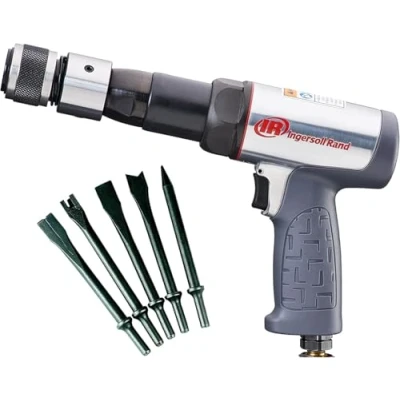 Imagen de Ingersoll Rand Juego de Martillos Neumáticos 119MAXHK, con Eje Hexagonal Largo y Estuche, Martillo Neumático para Vehículos Motor Camiones Taller