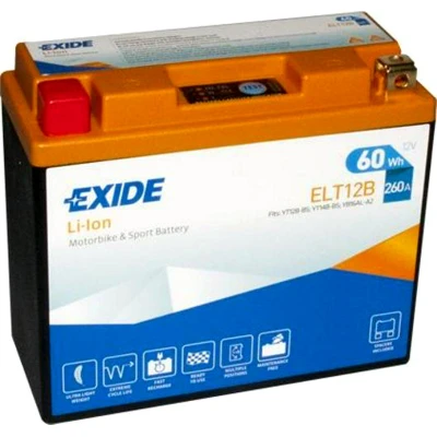 Imagen de EXIDE Li ion ELT12B Batería de arranque 12V 5Ah 260A