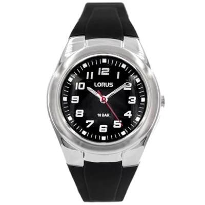 Imagen de Lorus Reloj Unisex Analógico de Cuarzo con Correa Silicona, Negro