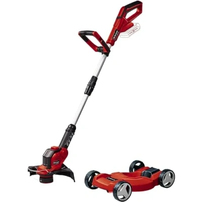 Imagen de Einhell Cortacésped con batería GE CT 18/28 Li TC Solo Power X Change (Iones de Litio, 18 V, Carro Recortadora, 28 cm Anchura Corte, Hilo, envío sin ni Cargador)