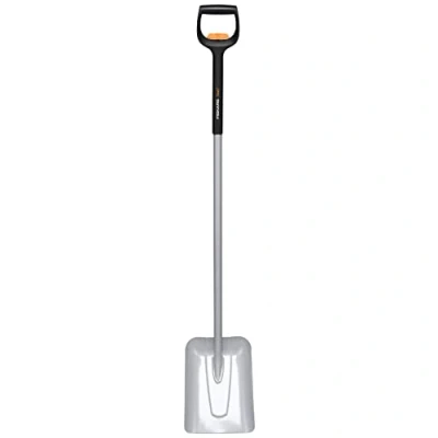 Imagen de Fiskars Pala telescópica para levantar y mover material suelto nieve, Longitud: 121 140 cm, Hoja de acero al boro reforzada, Negro/Naranja, Xact, 1066734