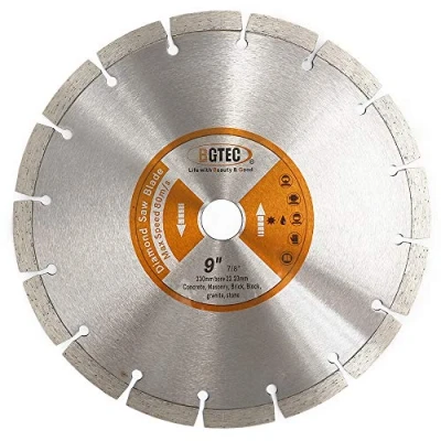 Imagen de BGTEC Hoja de sierra segmentada diamante 230 mm para hormigón baldosas piedra mármol granito