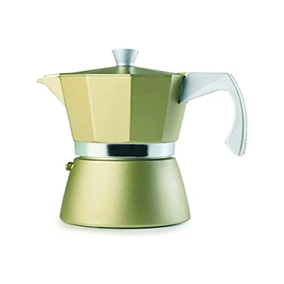 Imagen de IBILI Cafetera express Evva Golden, 12 tazas, 600 ml, Aluminio fundido, Apto para inducción