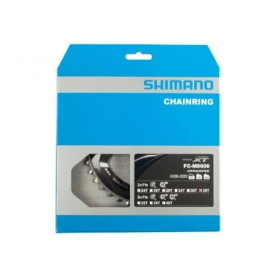 Imagen de SHIMANO 38D M8000 XT 11V.DOB.38/28 Plato, Adultos Unisex, Negro, 38/28