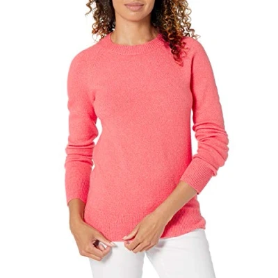 Imagen de Amazon Essentials Jersey de Tacto Suave con Cuello Redondo, Manga Larga y Corte Clásico Mujer, Rosa Coral, S