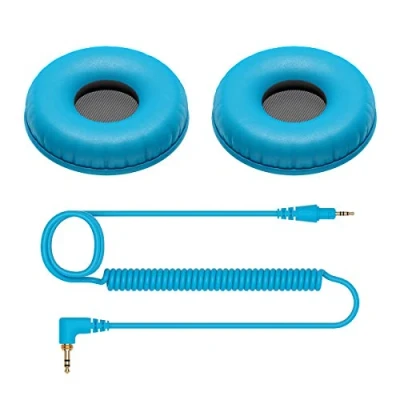 Imagen de Pioneer DJ HC CP08 L Cable en espiral y almohadillas para el HDJ CUE1 s (Azul)