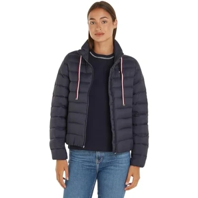 Imagen de Tommy Hilfiger Cazadora de Plumas para Mujer Packable Padded Jacket Chaqueta Invierno, Azul (Desert Sky), XS