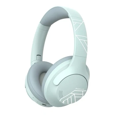 Imagen de PowerLocus Auriculares Inalámbricos Bluetooth, 50 Horas de Reproducción, 4EQ Modos, Diadema Hi Fi Sonido Estéreo, Audifonos Bluetooth con Micrófono, Plegables para Móviles/PC