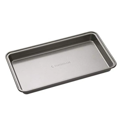 Imagen de MasterClass Lata para Brownie con antiadherente sin PFOA, robusto acero al carbono de 1 mm grosor, bandeja rectangular hornear 34 x 20 cm