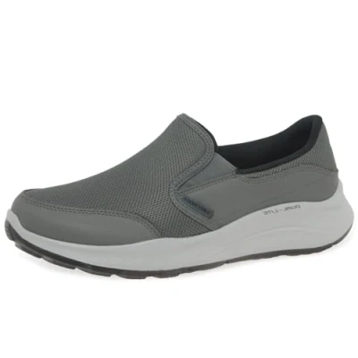Imagen de Skechers 232515 Char, Zapatillas Hombre, Ribete Duraleather de Malla carbón, 39.5 EU
