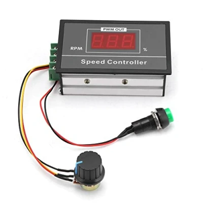 Imagen de PWM Controlador de Velocidad del Motor, 30A DC 6V 60V Pantalla LED Digital 0 100% 15KHz Regulador Voltaje Motor con Interruptor Potenciómetro