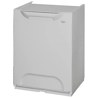 Imagen de Art Plast ZA1488 Papelera reciclaje en polipropileno color gris, con depósito el interior, 20 litros, 47x34x29