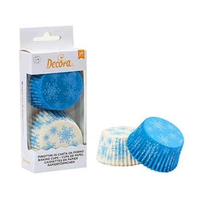 Imagen de Decora 0339847 Paquete 36 Cups DE Papel Frozen Star 50 X 32 MM, Surtidos
