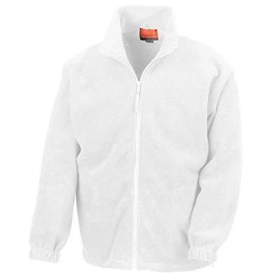 Imagen de Chaqueta Result de forro polar antipilling, con cremallera completa, para hombres , Hombre, color blanco, tamaño XL