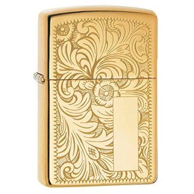 Imagen de Zippo Venetian Mechero, High Polish Brass, 3.5x1x5.5 cm