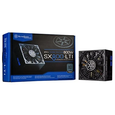 Imagen de SilverStone SST SX800 LTI Strider SFX L Series, Fuente de alimentación 800W 80 Plus Titanio, Baja sonoridad 120mm, 100% Modular