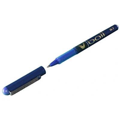 Imagen de Pilot V Ball 07 Bolígrafo Roller Tinta Liquida Azul Punto Medio (Caja 12 unidades)