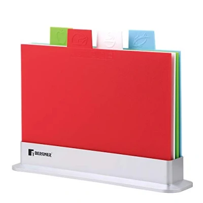 Imagen de Bergner Q3605 Set 5pc Tabla de Corte Polipropileno Colors, plástico