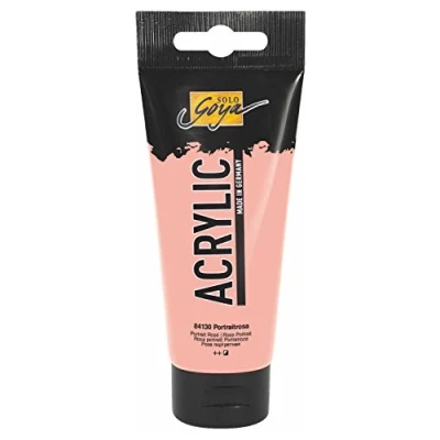Imagen de KREUL 84130 Solo Goya Acrylic, Tubo Rosa Pastel, Pintura acrílica cremosa y versátil en Calidad de Estudio, a Base Agua, Secado rápido Mate, Color Pink, 100 ml (84130)