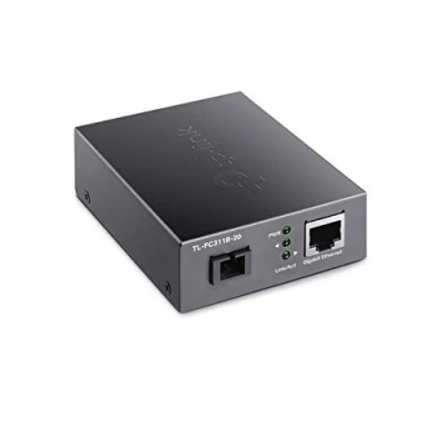 Imagen de TP Link Gigabit WDM Media Converter, Auto Negotiation, Extends Fiber Distance up to 20 km (TL FC311B 20)