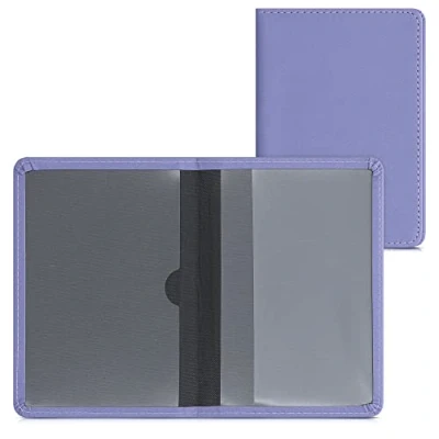 Imagen de kwmobile Funda para permiso de circulación coche cuero sintético Con espacio tarjetas 9.2 x 13 CM doblado lila