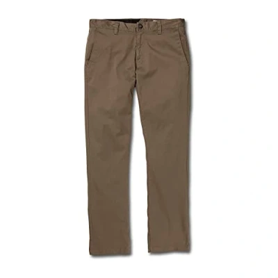 Imagen de Volcom Frickin Modern Fit Stretch Pantalón chino, Mushroom 1, 32W / 32L Hombre