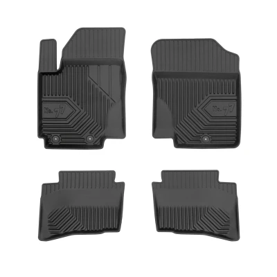 Imagen de FROGUM No. 77 77408777 Juego de alfombrillas suelo TPE (elastómero termoplástico) delante y detrás 4 negro Adaptado HYUNDAI: i20 I Hatchback