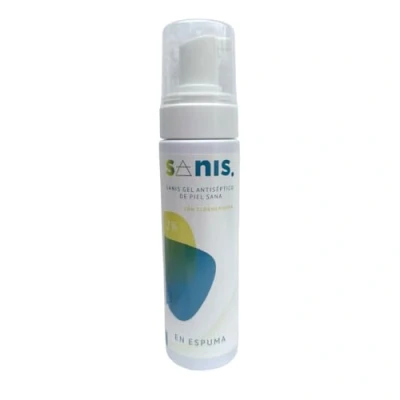 Imagen de SANIS, Gel Desinfectante, Espuma Antiséptico con Clorhexidina 2%, Desinfectante Manos, Cuidado de la Piel, 200 ML
