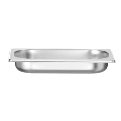Imagen de HENDI Recipiente GN 1/4,contenedor GN,apilable,resistente a Temperaturas de 40 300C,apto para hornos,congeladores,calientaplatos,baño María,1.7L,265x162(H) 40mm,acero inoxidable 18/10