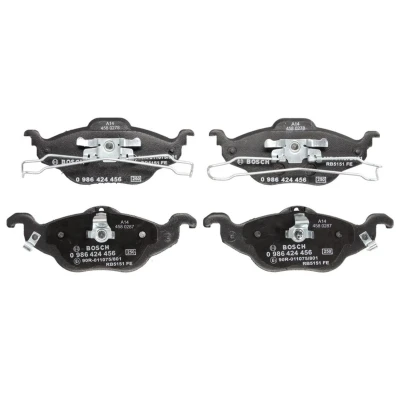 Imagen de BOSCH 0 986 424 456 Juego de pastillas freno Low Metallic con avisador acústico desgaste clip émbolo OPEL: Astra G CC, Caravan