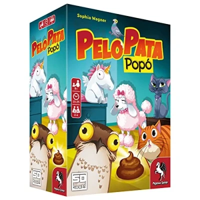 Imagen de SD GAMES Pelo Pata POPÓ Juego de Mesa Infantil para 2 a 4 Jugadores Recomendado Partir 8 Años