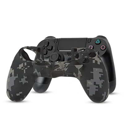 Imagen de Cubierta de Controlador Silicona Suave para PS4, Funda Antideslizante a Prueba Polvo PS4(Gris)