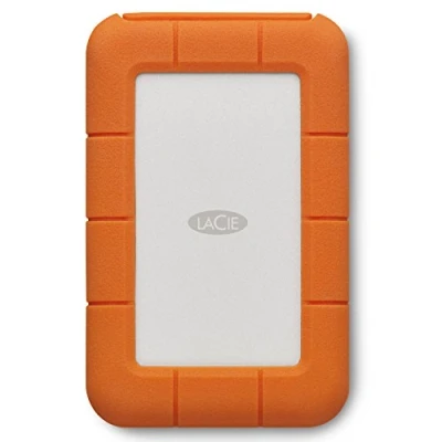 Imagen de LaCie Rugged USB C, 4TB, disco duro externo portátil, para PC Mac iPad &amp; iPhone, incl. Data Rescue Service (STFR4000800)