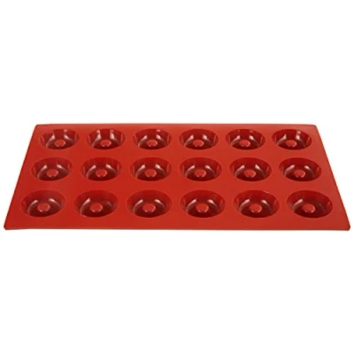 Imagen de Silikomart SF010 SAVARIN Molde de Silicona Ø41 h 12 mm, Rojo