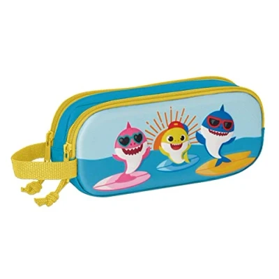 Imagen de PORTATODO DOBLE 3D BABY SHARK