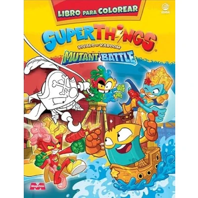 Imagen de Libro para colorear Superthings Mutant Battle España