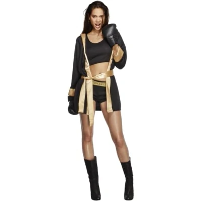 Imagen de Smiffys Disfraz Fever de boxeadora, con camiseta, shorts, chaqueta y guantes