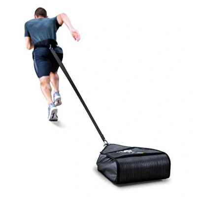 Imagen de Harbinger SKLZ Saco de Velocidad, Entrenamiento Trineo Resistencia Peso Variable, Equipo Fuerza, Correa Ajustable y cinturón Cintura, Negro, 4,54 13,6 kg