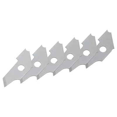 Imagen de wolfcraft 6 cuchillas, 22 mm I 5893000 cuchillas para cortador circular y avellanador de bordes