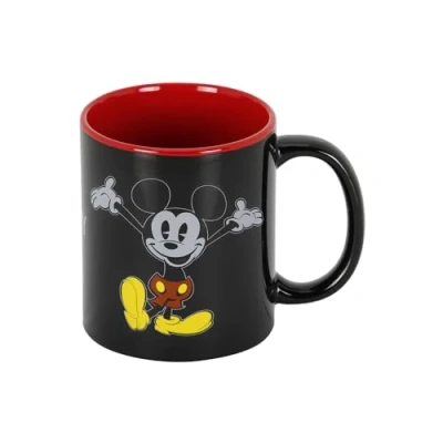 Imagen de Mickey Mouse Face Taza, Negro, 13 x 9.5 cm