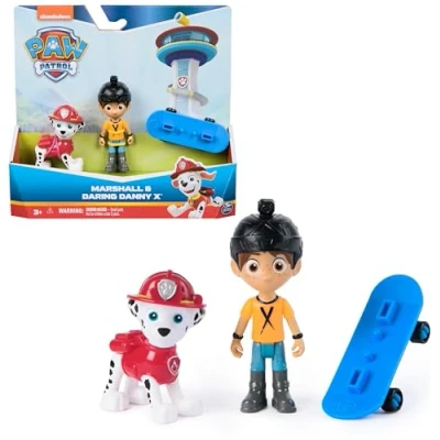 Imagen de Patrulla Canina Pack Figuras Marshall + Daring Danny X con Skate Juguetes Juegos Infantiles 6070747 Niños 3 años