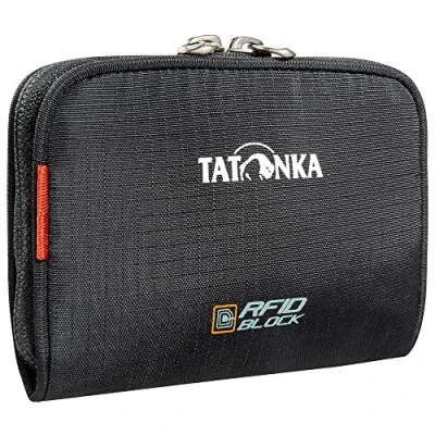 Imagen de Tatonka Big Plain Wallet RFID B Billetero, Accesorio de Viaje Unisex Adulto, Black, 13 x 9 2 cm