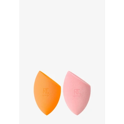 Imagen de REAL TECHNIQUES Set de 2 Esponjas Para Maquillaje Facial Incluye 1 Esponja Miracle Complexion + Powder Aplicar Todo Tipo Maquillajes Sin Látex Diseño Profesional
