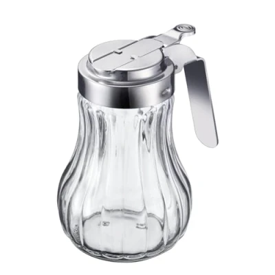 Imagen de Westmark Dispensador de crema/miel, Capacidad: 250 ml, Vidrio/acero inoxidable, Berlin, Transparente/plata, 65302260
