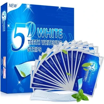 Imagen de tiras blanqueadoras dientes blanqueamiento dental 28 sesiones blanqueador 56 teeth whitening strips blanqueadores dentales para el café vino y otras manchas