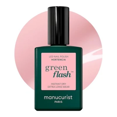 Imagen de Manucurist Vernis Semi Permanent Green Flash Poppy Red Rouge Orangé Jusqu’à 84% d&#039;Ingrédients Bio Sourcés à Ongles 12 Free, Fabriqué en France Flacon 15ml