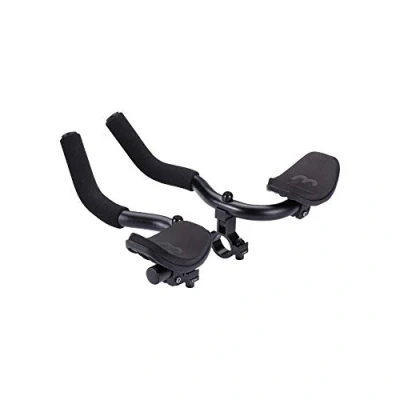 Imagen de BBB Manillar de Bicicleta Aerocomfort Apoyabrazos Acolchados con Espuma Práctico Mecanismo sujeción Longitud extensión Ajustable, Unisex Adulto, Negro, 22,2/31,8 mm