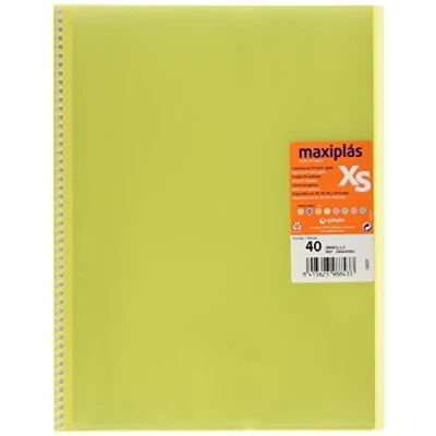 Imagen de Grafoplas 39884060 Carpeta de 40 fundas, color Amarillo, A4