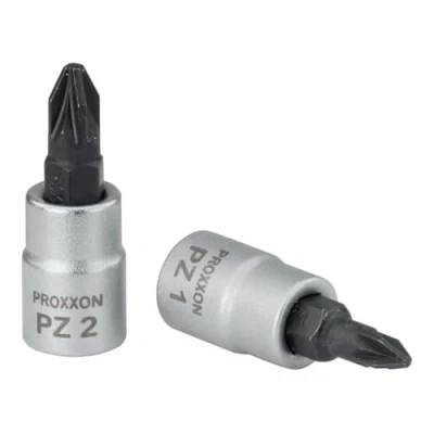 Imagen de Proxxon 23 733 Vaso y Punta Pozidriv de 1/4&quot;, Tamaño PZ 1, Longitud Total 33mm